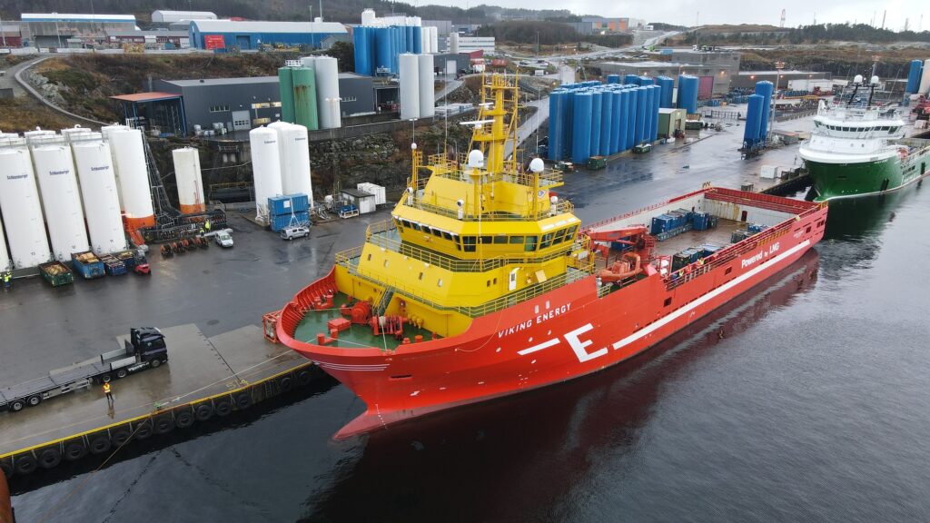 Viking Energy at Mongstad base outside Bergen, Norway.